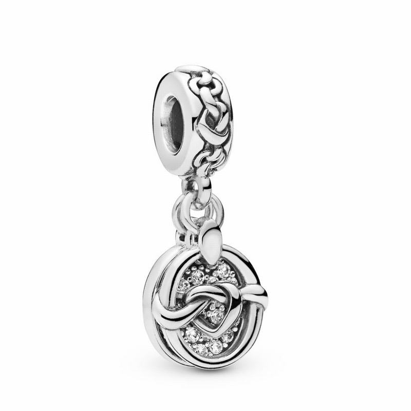 Pandantiv De Talisman Pandora Knotted Inima Argint (GF8hWEML)